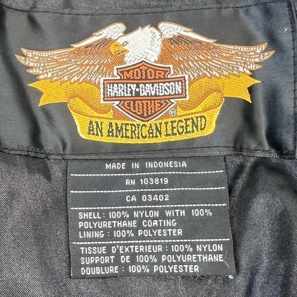 Harley Davidson Women's Burgundy Motorcycle Biker Jacket - Picture 13 of 16